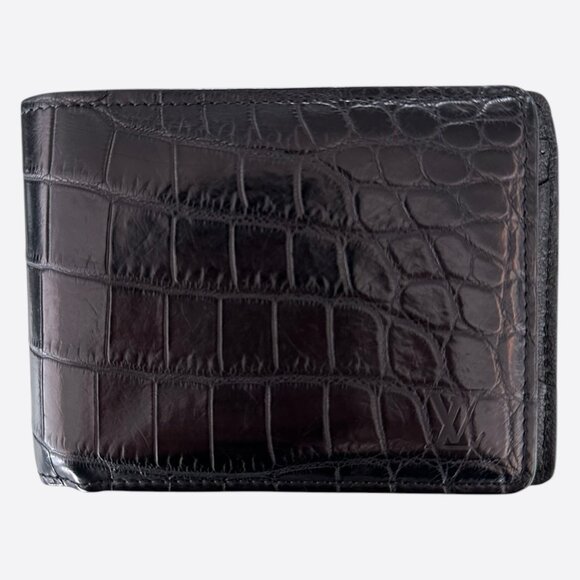 Louis Vuitton Black Crocodile Bifold Wallet - Picture 1 of 4